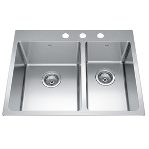 Brookmore Collection 27" Drop In Stainless Steel Kitchen Sink Sink Kindred 3  