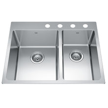 Load image into Gallery viewer, Brookmore Collection 27&quot; Drop In Stainless Steel Kitchen Sink Sink Kindred 4  