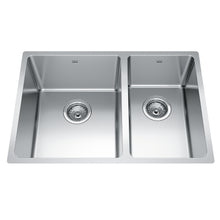 Load image into Gallery viewer, Brookmore Collection 27&quot; Undermount Double Bowl Stainless Steel Kitchen Sink Sink Kindred   