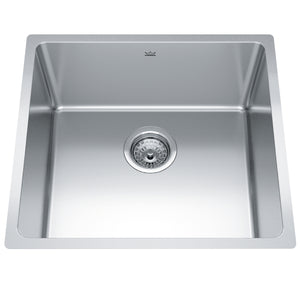 Brookmore Collection 20" Undermount Single Bowl Stainless Steel Kitchen Sink Sink Kindred   