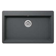 Load image into Gallery viewer, Cahaba Dual Mount 33 in. x 20-7/8 in. Quartz Kitchen Sink in Gray Kitchen Sinks Cahaba   
