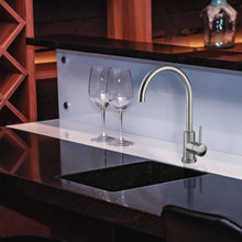 Load image into Gallery viewer, Cahaba Gooseneck 1-Handle Bar Faucet in Brushed Nickel Bar Faucets Cahaba Brushed Nickel  