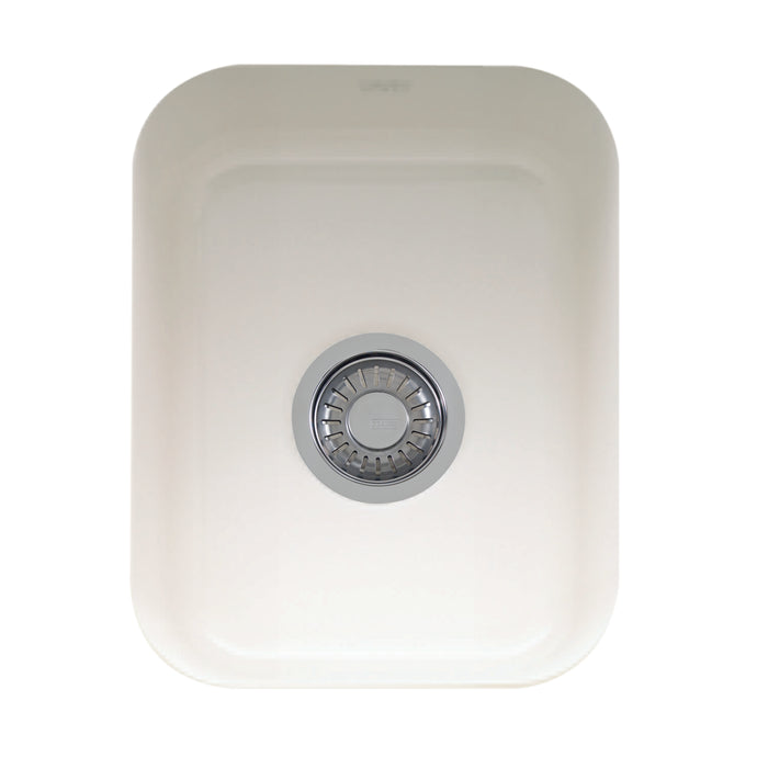 Franke Cisterna 14.38 x 17.12 White Undermount Single Bowl Fireclay Sink Sink Franke   
