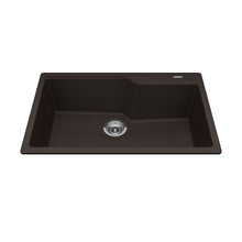 Load image into Gallery viewer, Granite Series 30&quot; Drop In Single Bowl Granite Kitchen Sink, MGSM2031-9 Sink Kindred Espresso  