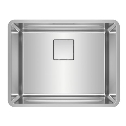 Franke Pescara 23.6-in. x 18.5-in. 18 Gauge Stainless Steel Undermount Single Bowl Kitchen Sink - PTX110-22