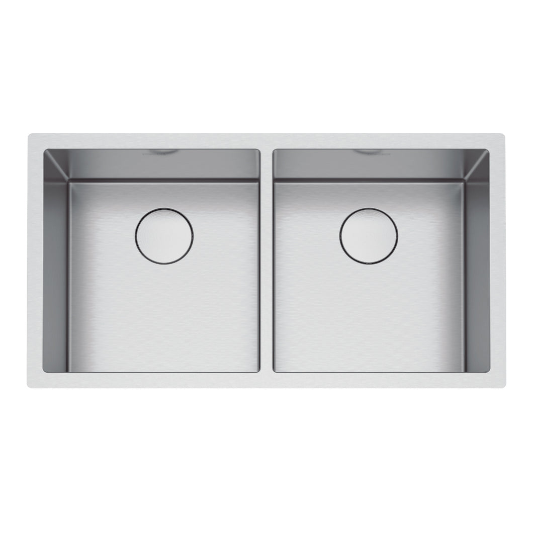 Franke Professional 2.0 35.5-in.. x 19.5-in.. 16 Gauge Stainless Steel Undermount Double Bowl Kitchen Sink - PS2X120-16-16 Sink Franke   