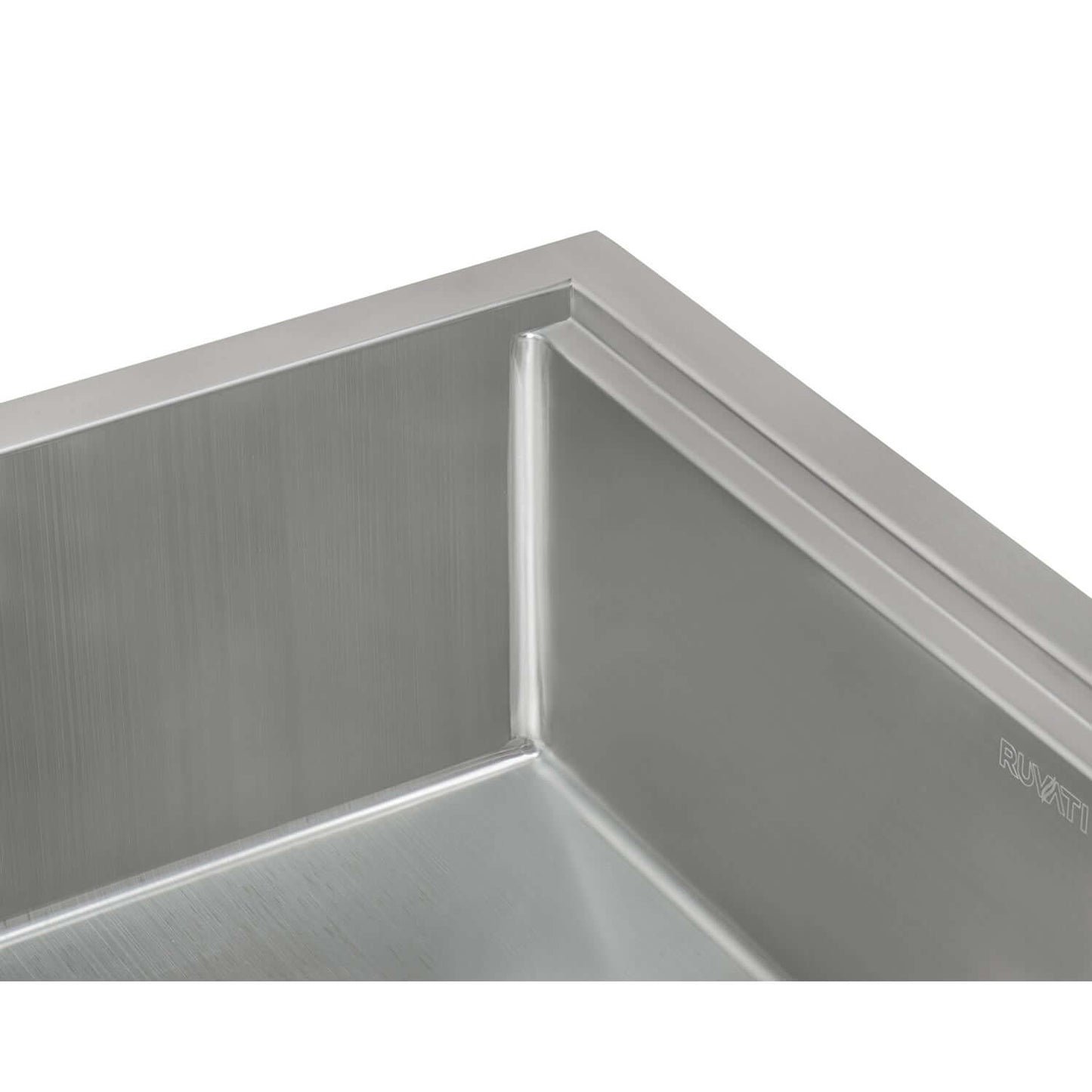 Ruvati 32-inch Workstation Ledge Rounded Corners Undermount 16 Gauge Kitchen Sink Single Bowl - RVH8301