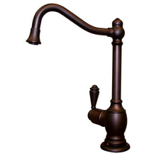 Load image into Gallery viewer, Whitehaus Point of Use Instant Hot Water Faucet with Traditional Spout and Self Closing Handle Faucet Whitehaus Mahogany Bronze  
