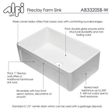 Load image into Gallery viewer, ALFI brand 33&quot; Reversible Single Fireclay Farmhouse Kitchen Sink Kitchen Sink ALFI brand   