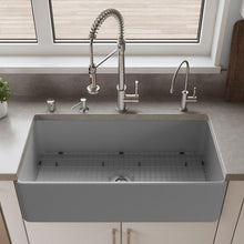 Load image into Gallery viewer, ALFI brand Smooth Apron 36&quot; x 18&quot; Single Bowl Fireclay Farm Sink Kitchen Sink ALFI brand   