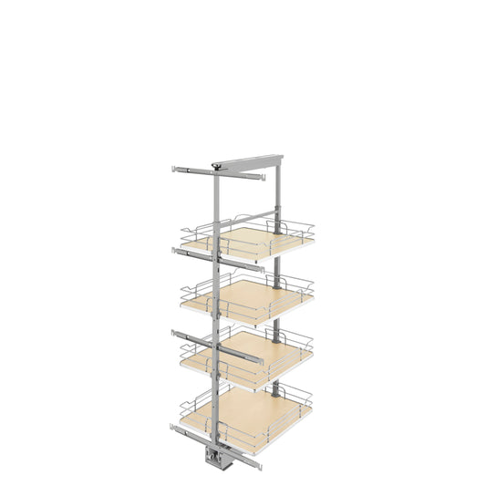 Rev-A-Shelf - Adjustable Solid Surface Pantry System for Tall Pantry Cabinets - 5350-19-MP