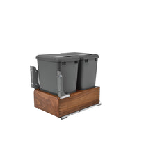 Load image into Gallery viewer, Rev-A-Shelf - Walnut Bottom Mount Pull Out Waste/Trash Container - 4WC-WN-18DM2-SC  Rev-A-Shelf   