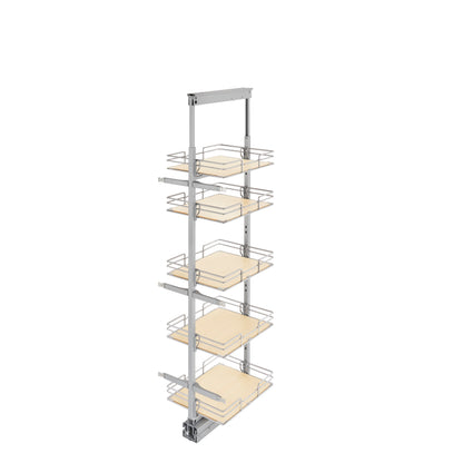 Rev-A-Shelf - Adjustable Solid Surface Pantry System for Tall Pantry Cabinets - 5258-14-MP