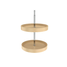 Load image into Gallery viewer, Rev-A-Shelf - Polymer Full-Circle 2-Shelf Lazy Susan w/Dependent Hardware for Corner Wall Cabinets - 6012-18-15-52  Rev-A-Shelf Almond 18 inches 