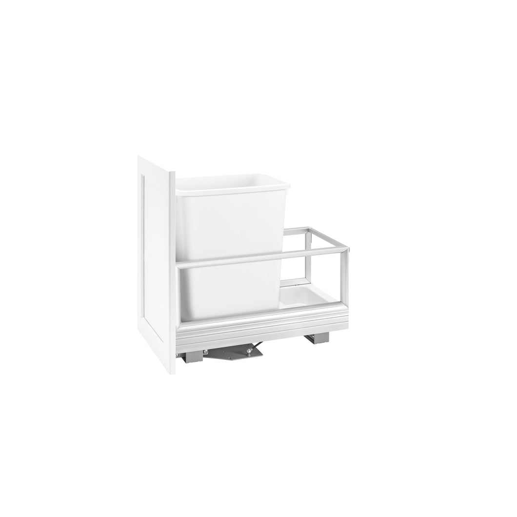Rev-A-Shelf - Aluminum Pull Out Trash/Waste Container with Soft Open/Close - 5149-15DM-111  Rev-A-Shelf 35 qt. (8.75 gal) 12.25 inches 