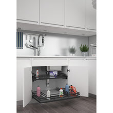 Load image into Gallery viewer, Rev-A-Shelf - Solid Surface U-Shape Pull Out Organizer for Sink Base Cabinets w/Soft Close - 5386-33BCSC-MP  Rev-A-Shelf   