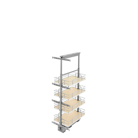 Rev-A-Shelf - Adjustable Solid Surface Pantry System for Tall Pantry Cabinets - 5343-13-MP