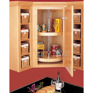 Rev-A-Shelf - Wood Full Circle 2-Shelf Lazy Susans for Corner Wall Cabinets - 4WLS072-18-52  Rev-A-Shelf   
