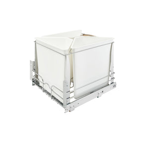 Rev-A-Shelf - Multi-Container Pull Out Waste/Recycling System - 5BBSC-WMDM24-W  Rev-A-Shelf Silver  