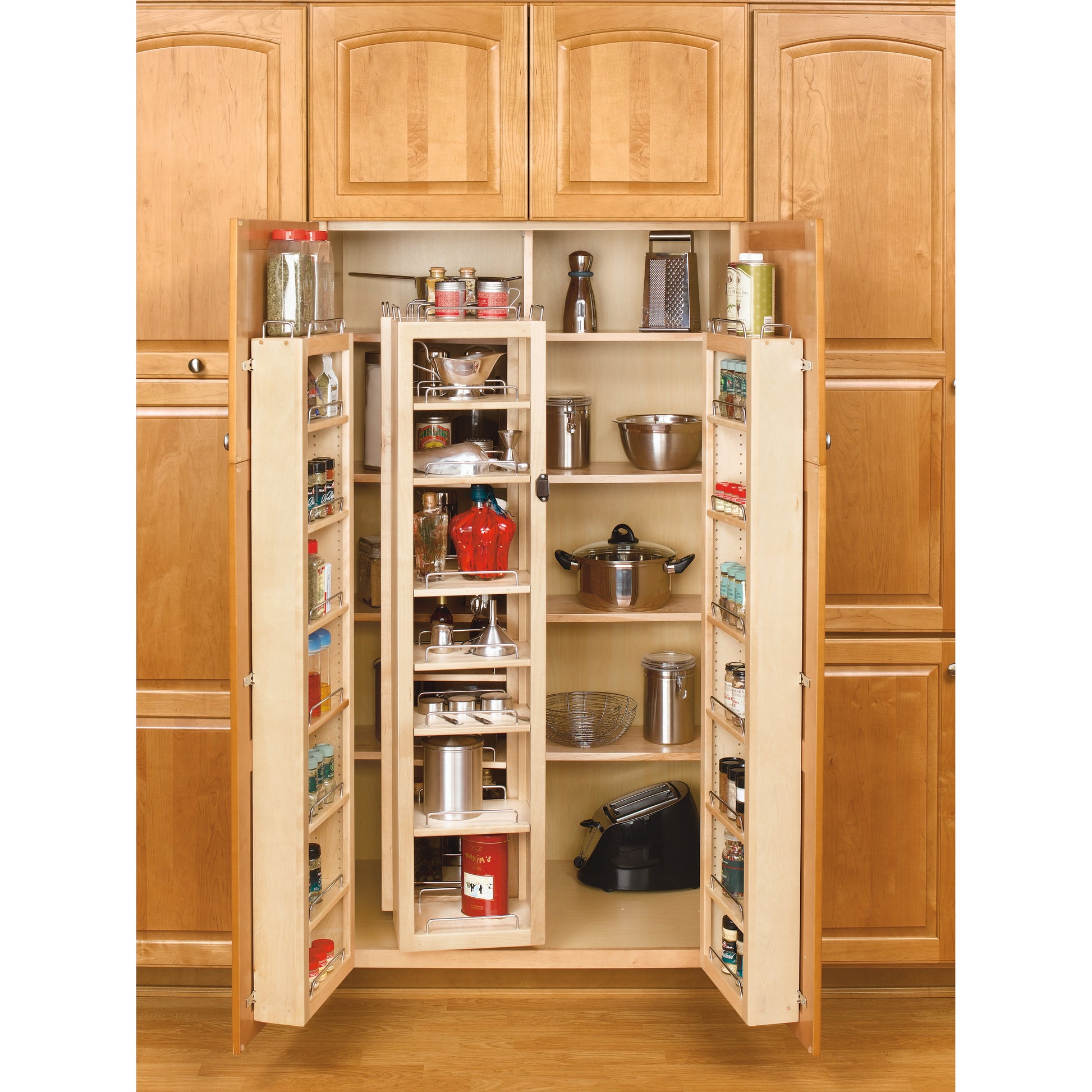 Rev-A-Shelf - Wood Swing Out Pantry Cabinet Organizer Kit - 4WP18-45-KIT