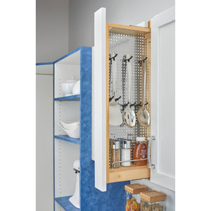 Rev-A-Shelf - Wood and Stainless Steel Pull Out Wall Filler for New Kitchen Applications - 434-WF-3SS  Rev-A-Shelf   