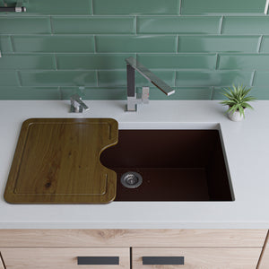Alfi brand AB3020UM 30" Undermount Single Bowl Granite Composite Kitchen Sink Kitchen Sink ALFI brand   