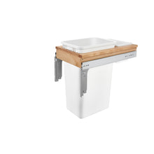 Load image into Gallery viewer, Rev-A-Shelf - Wood Top Mount Pull Out Single Trash/Waste Container For Full Height Cabinets - 4WCTM-1550DM1-343-FL  Rev-A-Shelf 13.5 inches  