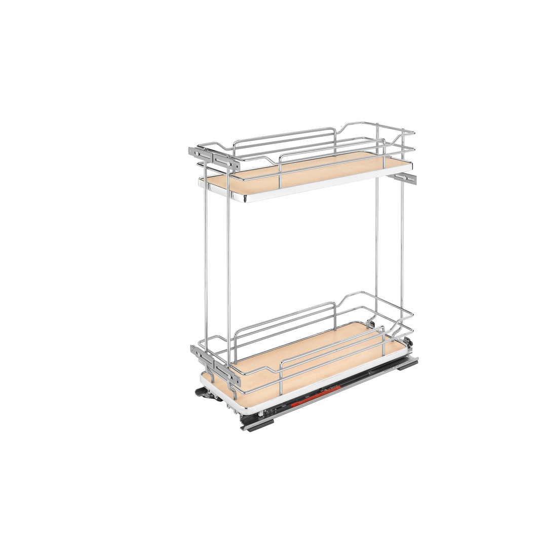 Rev-A-Shelf - Two-Tier Sold Surface Pull Out Organizers w/Soft Close - 5322-BCSC-8-MP  Rev-A-Shelf 8.75 inches  