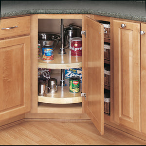Rev-A-Shelf - Wood Full Circle 2-Shelf Lazy Susans for Corner Base Cabinets - 4WLS072-32-52  Rev-A-Shelf   