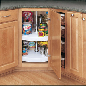 Rev-A-Shelf - Polymer Full-Circle 2-Shelf Lazy Susan for Corner Base Cabinets - 6072-28-11-52  Rev-A-Shelf   
