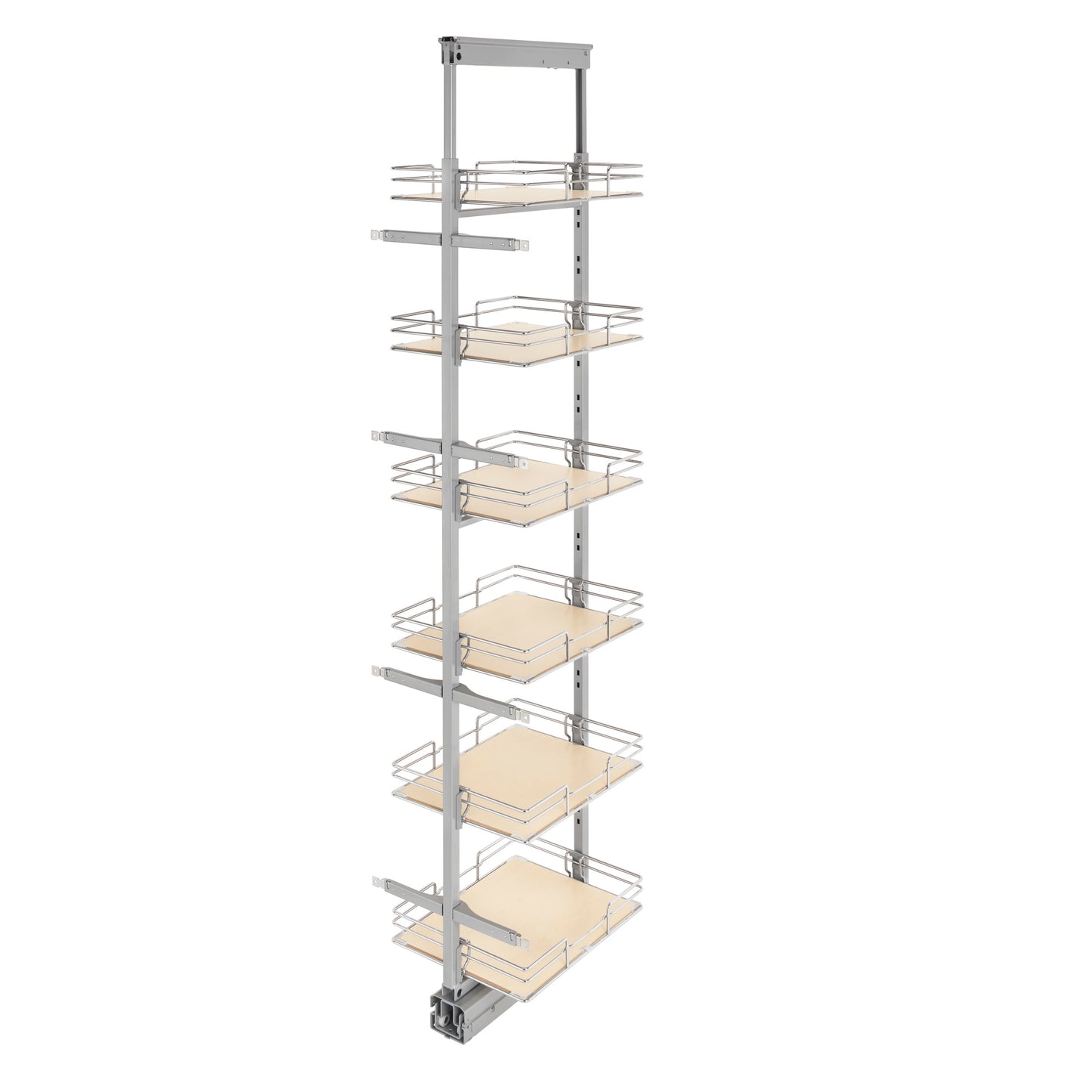 Rev-A-Shelf - Adjustable Solid Surface Pantry System for Tall Pantry Cabinets - 5273-14-MP