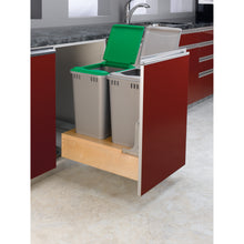 Load image into Gallery viewer, Rev-A-Shelf - Wood Pull Out Trash/Waste Container with Soft/Open Close - 4WCBM-2150DM-2  Rev-A-Shelf   