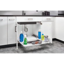 Load image into Gallery viewer, Rev-A-Shelf - Solid Surface U-Shape Pull Out Organizer for Sink Base Cabinets w/Soft Close - 5386-33BCSC-GR  Rev-A-Shelf   