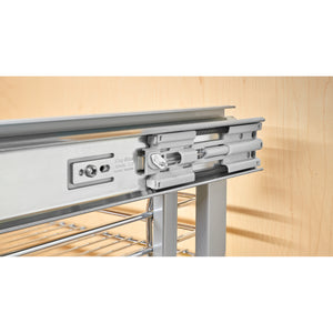 Rev-A-Shelf - Steel 3-Tier Pull Out Solid Bottom Organizer for Blind Corner Cabinets w/Soft Close - 53PSP3-15SC-GR  Rev-A-Shelf   