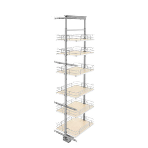 Rev-A-Shelf - Adjustable Solid Surface Pantry System for Tall Pantry Cabinets - 5373-16-MP  Rev-A-Shelf 16.25 inches  