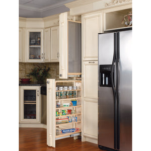 Rev-A-Shelf - Wood and Stainless Steel Pull Out Tall Filler for New Kitchen Applications - 434-TF39-6SS  Rev-A-Shelf   