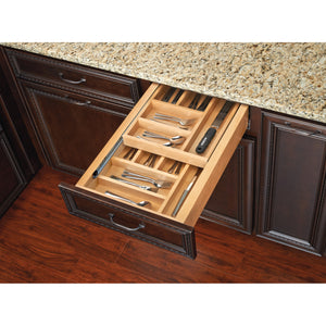 Rev-A-Shelf - Wood Base Cabinet Two-Tier Replacement Drawer System w/Soft Close - 4WTCD-24HSC-1  Rev-A-Shelf   