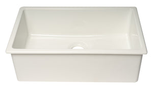 Alfi Brand 30" x 18" Fireclay Undermount / Drop In Fireclay Kitchen Sink Kitchen Sink ALFI brand   