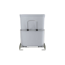 Load image into Gallery viewer, Rev-A-Shelf - Undersink Chrome Steel Pull Out Waste/Trash Container w/Rear Basket Storage - RUKD-1432RB-1  Rev-A-Shelf   