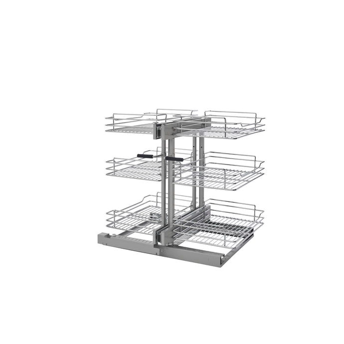 Rev-A-Shelf - Steel 3-Tier Pull Out Organizer for Blind Corner Cabinets w/Soft Close - 5PSP3-15SC-CR  Rev-A-Shelf 15 inches  