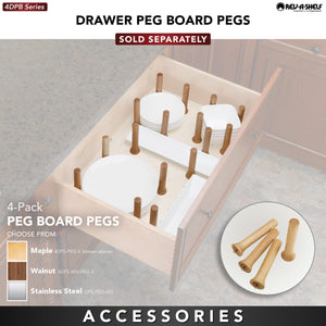Rev-A-Shelf - Wood Trim to Fit Drawer Peg Board Insert Only - 4DPB-2421  Rev-A-Shelf   