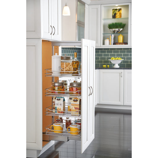 Rev-A-Shelf - Adjustable Pantry System for Tall Pantry Cabinets 73.63"H - 5773-04-CR-1