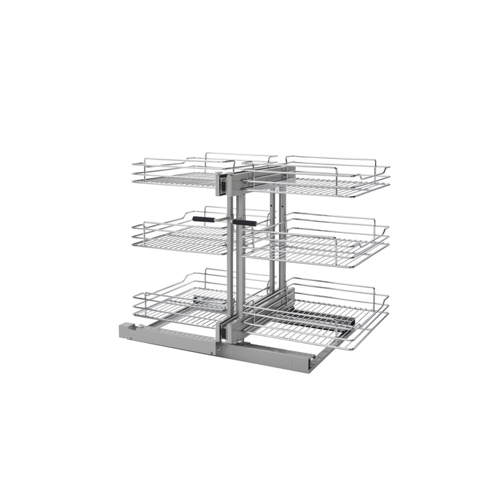 Rev-A-Shelf - Steel 3-Tier Pull Out Organizer for Blind Corner Cabinets w/Soft Close - 5PSP3-18SC-CR  Rev-A-Shelf 18 inches  