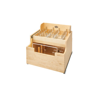 Rev-A-Shelf - Wood Base Cabinet Cookware Pull Out Organizer w/Soft Close - 4CW2-24SC-1  Rev-A-Shelf 20.5 inches  