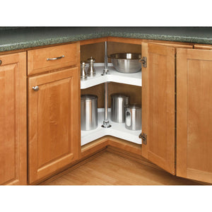 Rev-A-Shelf - Polymer Kidney 2-Shelf Lazy Susans for Corner Base Cabinets - 6472-28-11-52  Rev-A-Shelf   