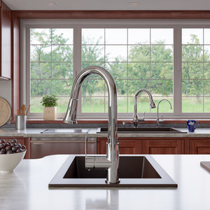 Alfi brand AB3322DI 33" Single Bowl Drop In Granite Composite Kitchen Sink Kitchen Sink ALFI brand   