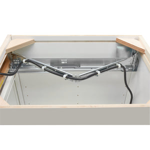 Rev-A-Shelf - Wood Base Cabinet Charging Drawer Replacement System w/Soft Close - 4WCDB-18HFL-1  Rev-A-Shelf   