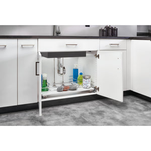 Rev-A-Shelf - Solid Surface U-Shape Pull Out Organizer for Sink Base Cabinets w/Soft Close - 5386-33BCSC-MP  Rev-A-Shelf   
