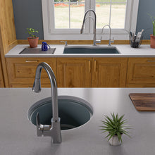 Load image into Gallery viewer, ALFI brand AB1717UM 17&quot; Undermount Round Granite Composite Kitchen Prep Sink Kitchen Sink ALFI brand   