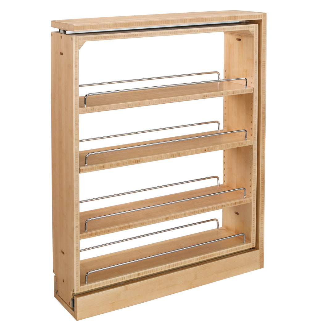 Rev-A-Shelf - Wood Base Filler Pull Out Organizer for New Kitchen Applications - 432-BF-6C  Rev-A-Shelf 6 inches  